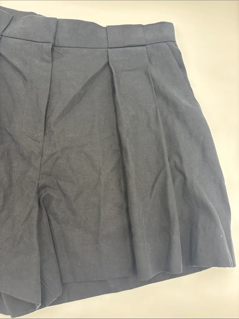 MANGO Greta Pleat Front Shorts